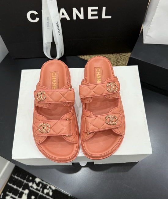 Chanel Premium Leather Sole Casual Footwear with Gift Box