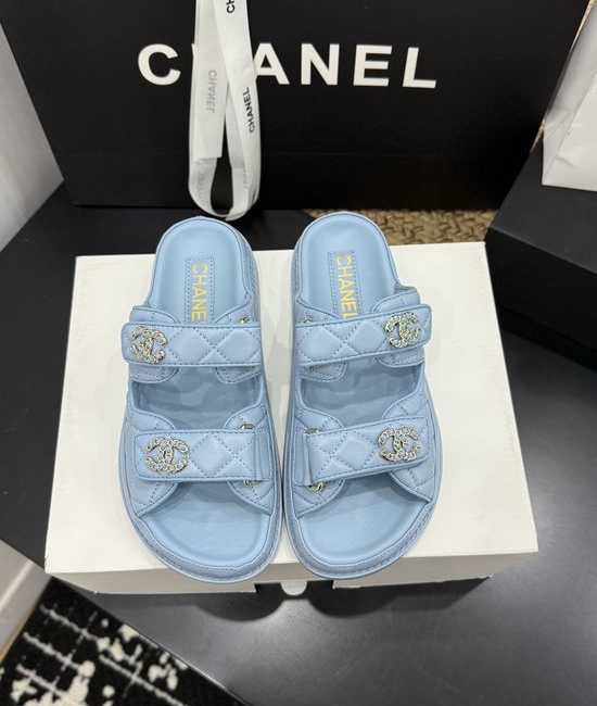 Chanel Premium Leather Sole Casual Footwear with Gift Box