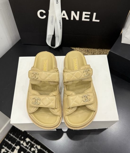 Chanel Premium Leather Sole Casual Footwear with Gift Box