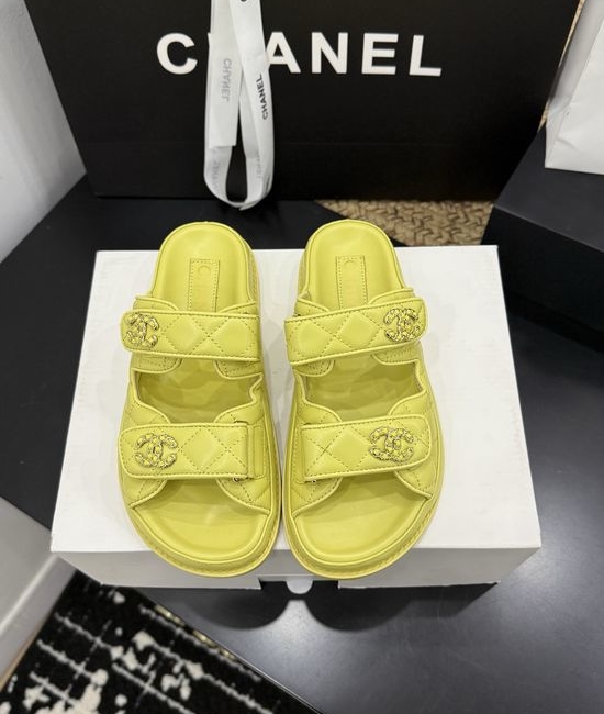 Chanel Premium Leather Sole Casual Footwear with Gift Box