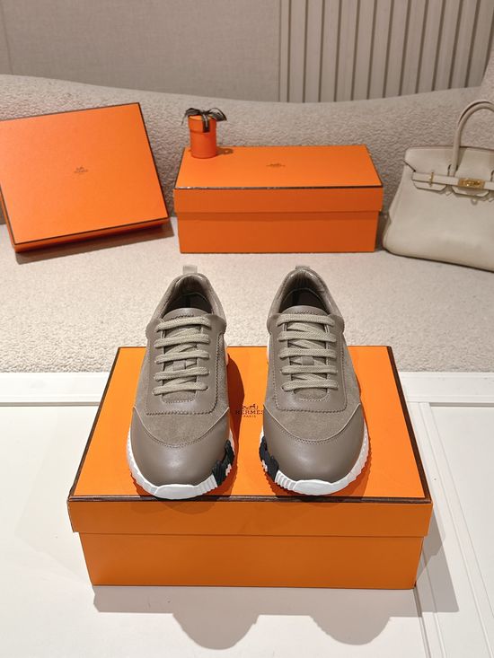 Hermes Chunky Casual Sneakers Soft Sole Breathable Lightweight Daily Footwear