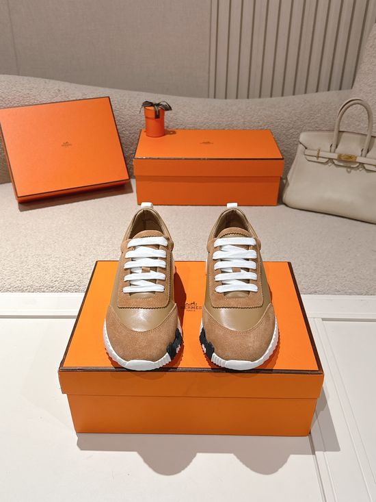 Hermes Chunky Casual Sneakers Soft Sole Breathable Lightweight Daily Footwear