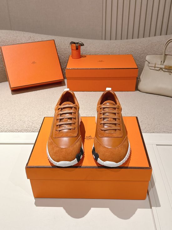 Hermes Chunky Casual Sneakers Soft Sole Breathable Lightweight Daily Footwear