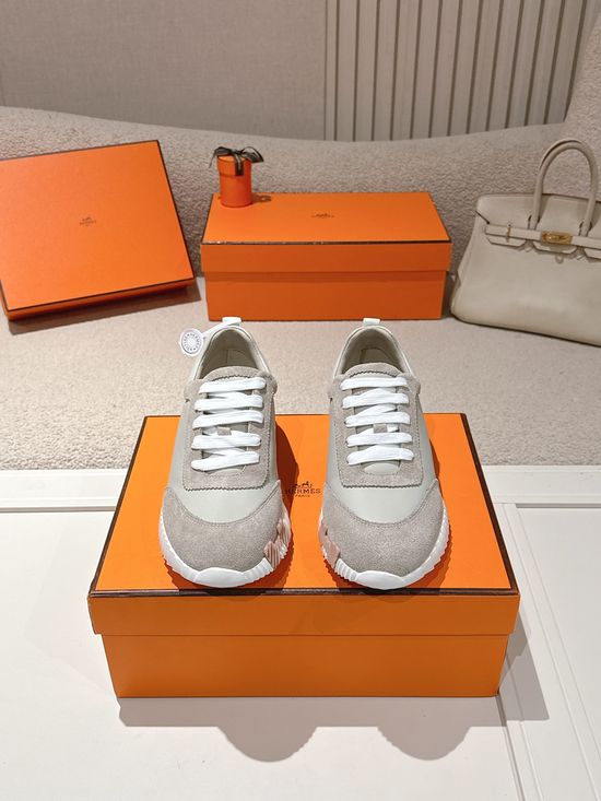 Hermes Chunky Casual Sneakers Soft Sole Breathable Lightweight Daily Footwear