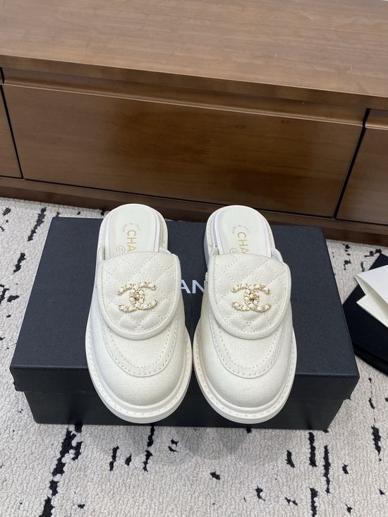 Chanel Classic Buckle Slides Premium Leather Upper Soft Lining