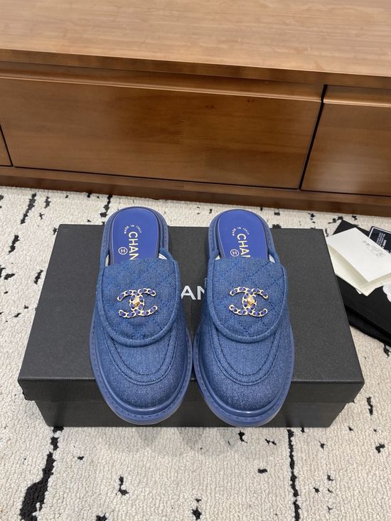 Chanel Classic Buckle Slides Premium Leather Upper Soft Lining
