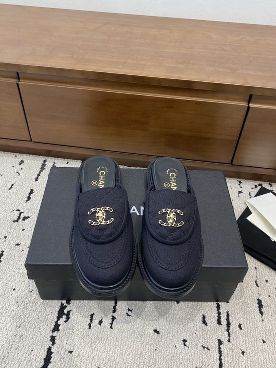 Chanel Classic Buckle Slides Premium Leather Upper Soft Lining