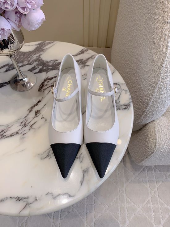 Chanel Pointed Toe Mary Jane Leather Shoes Premium Comfort