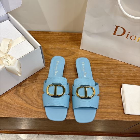 Christian Dior Classic Cut-out Design Low-heeled Shoes
