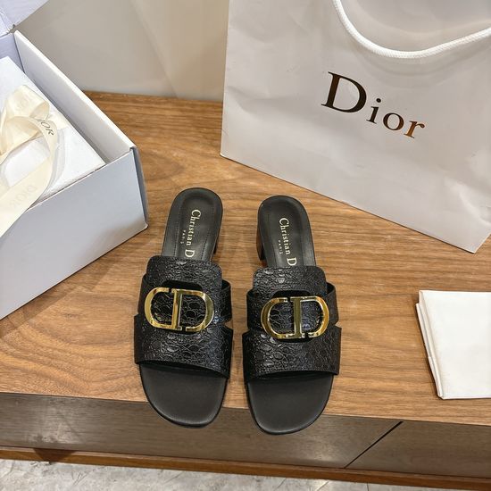 Christian Dior Elegant Cut-out High-heeled Shoes