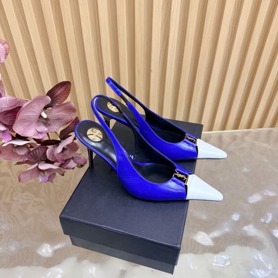 Yves Saint Laurent Chic Strappy High-Heeled Sandals with Crystal Details