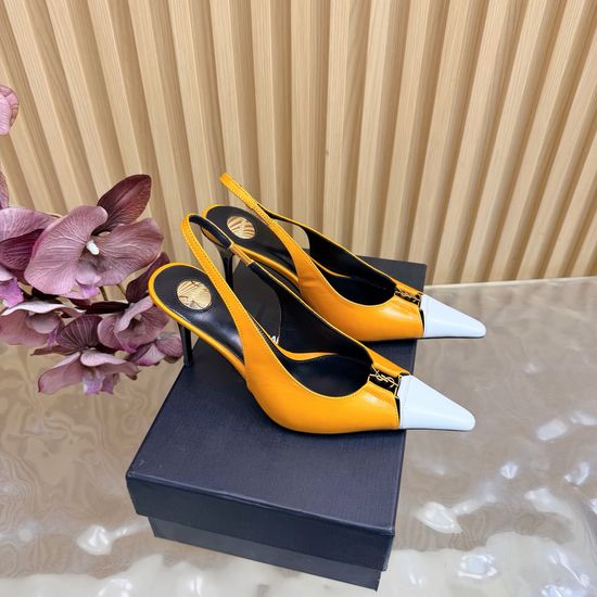 Yves Saint Laurent Chic Strappy High-Heeled Sandals with Crystal Details
