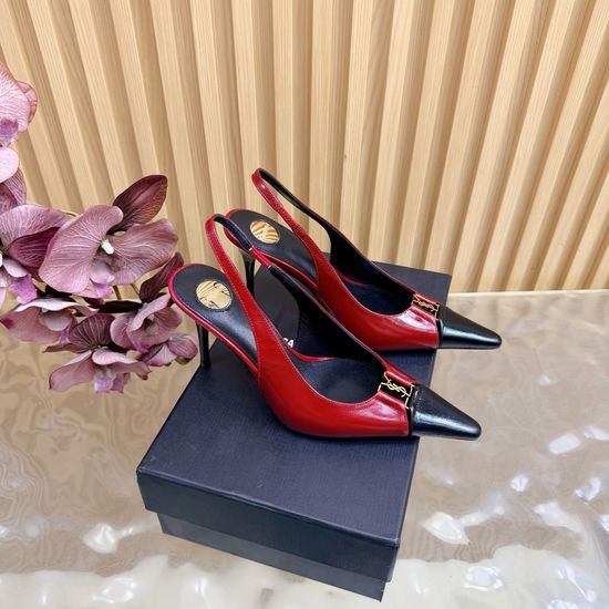 Yves Saint Laurent Chic Strappy High-Heeled Sandals with Crystal Details