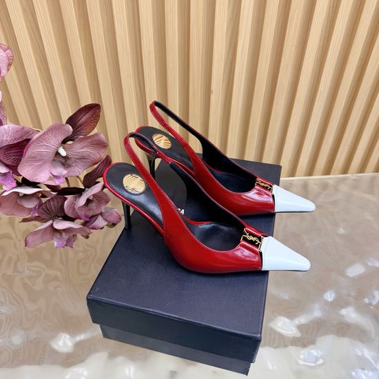 Yves Saint Laurent Chic Strappy High-Heeled Sandals with Crystal Details