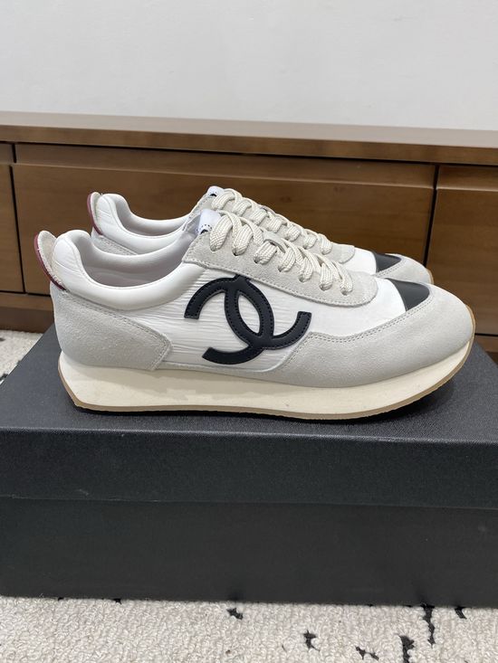 Chanel Two-tone Casual Sneakers Breathable Non-slip Sole