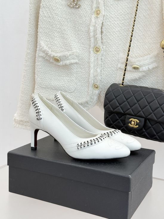 Chanel Classic Stitched Leather Low Heel Flats Comfortable Casual Dress Shoes