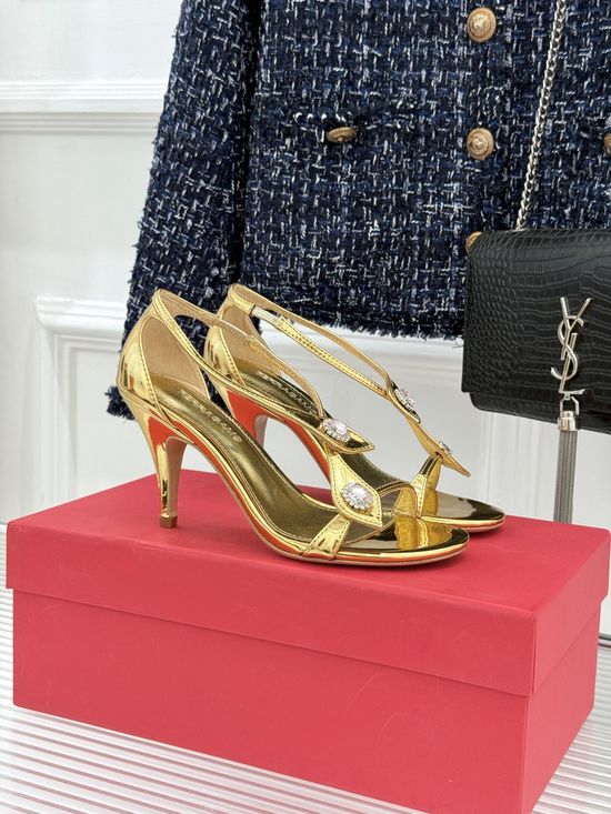 Ferragamo Sparkling Thin-Strap High Heel Sandals