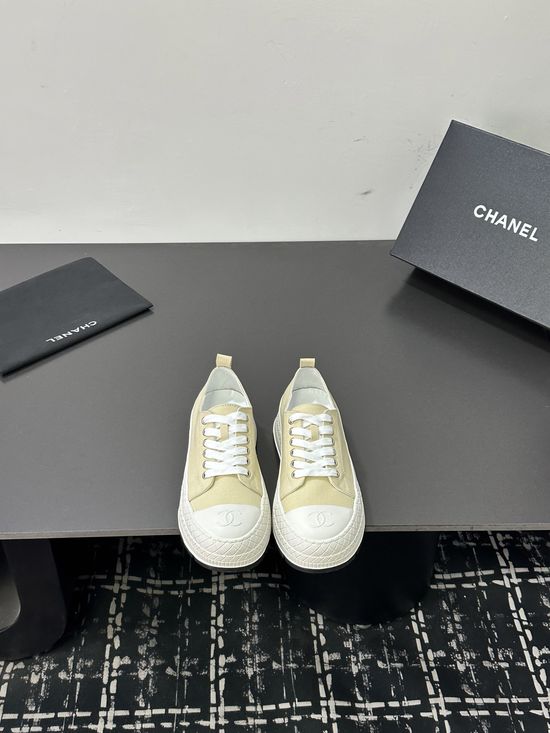 Chanel Casual Thick Sole Denim Upper Comfortable Sneakers