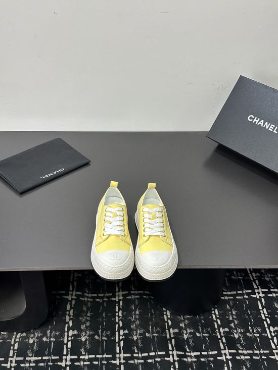 Chanel Casual Thick Sole Denim Upper Comfortable Sneakers