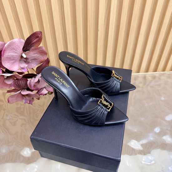 Yves Saint Laurent Classic High-Heeled Sandals with Custom Hardware