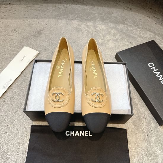 Chanel Pointed Toe Low Heel Mary Janes Versatile Daily Shoes