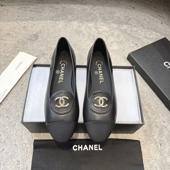 Chanel Pointed Toe Low Heel Mary Janes Versatile Daily Shoes