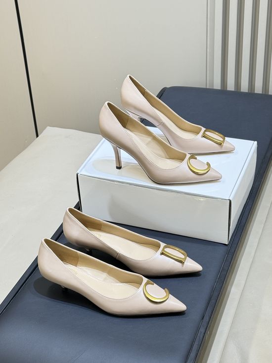 Christian Dior Elegant Pointed Toe Stiletto Heels With Buckle