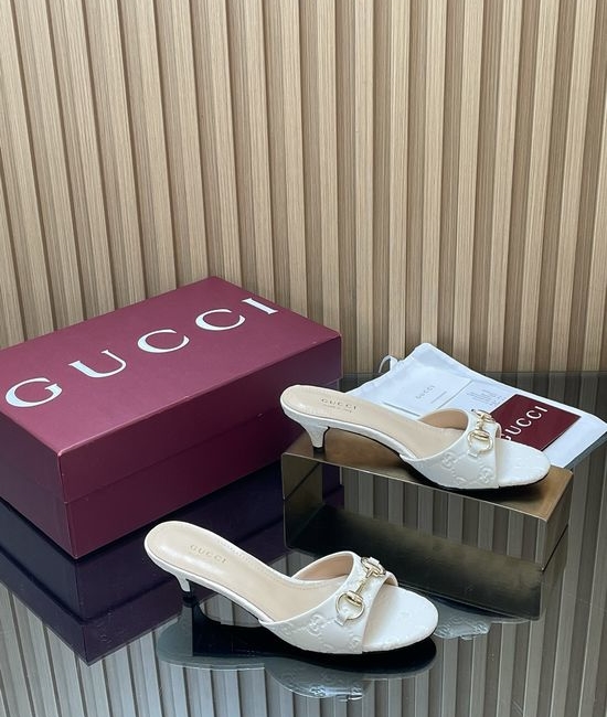 Gucci Horsebit Stiletto Heel Slide Sandals