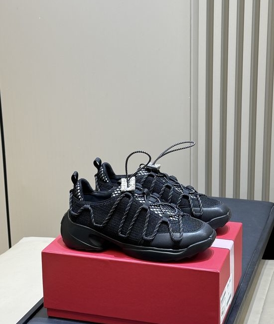 Roger Viver RV Rhinestone Decor Thick Sole Fashion Sneakers