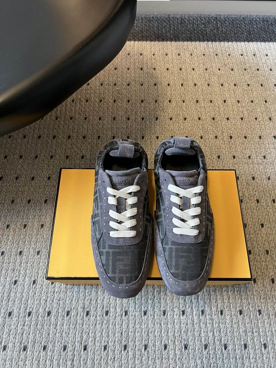 Fendi Vintage-Style Trainers with Elastic Opening