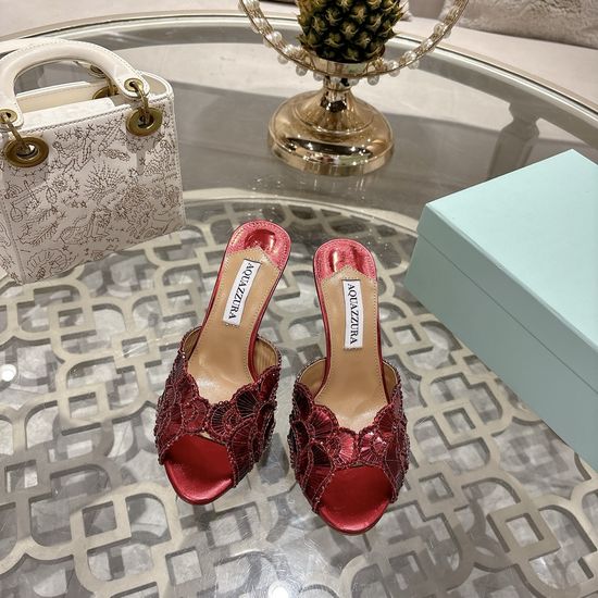 Aquazzura High Quality Pineapple Pattern High Heels