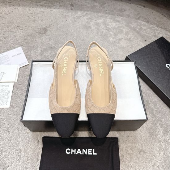 Chanel Elegant Leather Patchwork Comfortable Casual Shoes