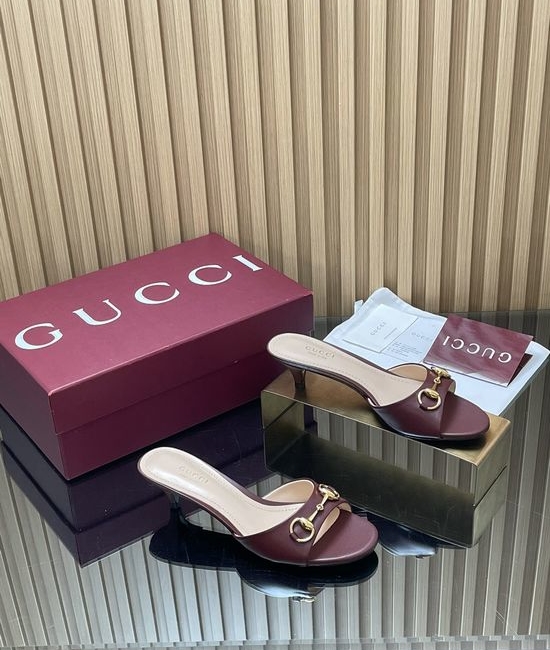 Gucci Horsebit Stiletto Heel Slide Sandals