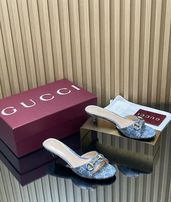 Gucci Horsebit Stiletto Heel Slide Sandals