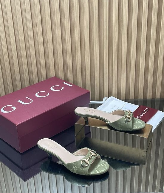 Gucci Horsebit Stiletto Heel Slide Sandals