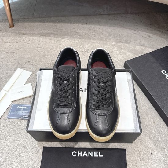 Chanel Suede Casual Sneakers Soft Breathable Non-slip Daily Shoes