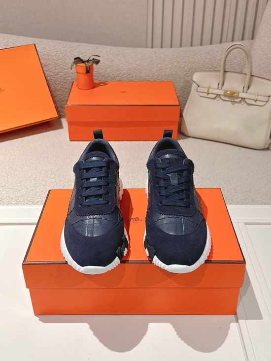 Hermes Classic Casual Comfortable Sneakers with Non-slip Thick Sole