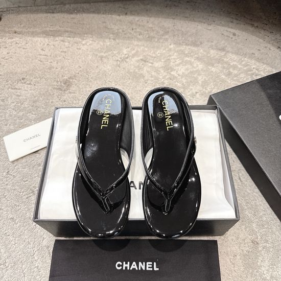 Chanel Genuine Leather Flip Flops Premium Soft Comfortable Sole