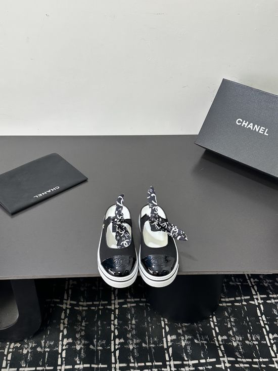 Chanel Denim Leather Comfortable Sandals Rubber Outsole