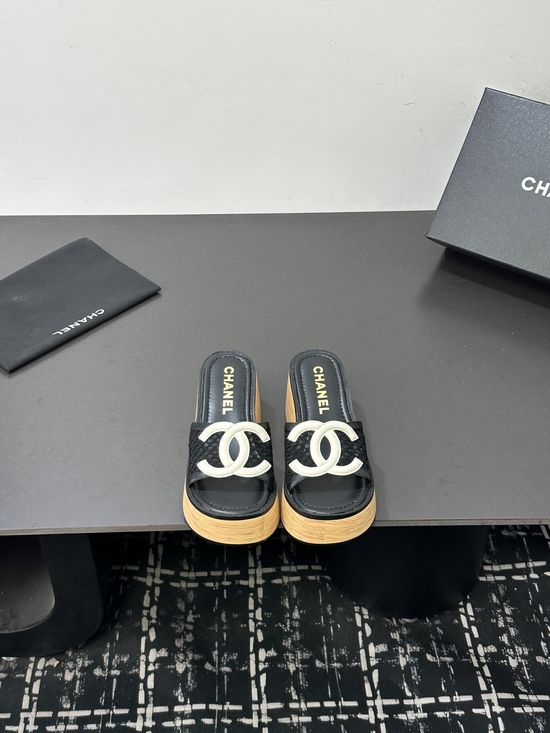 Chanel Woven Strappy Sandals with Crystal Accents