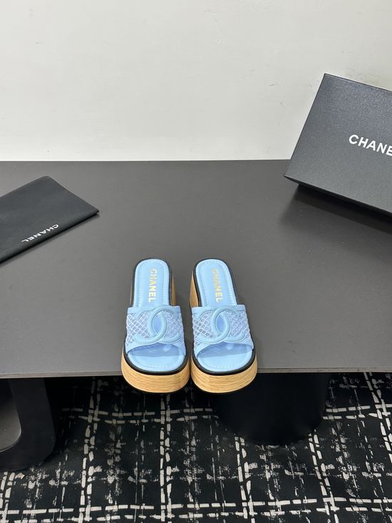 Chanel Woven Strappy Sandals with Crystal Accents