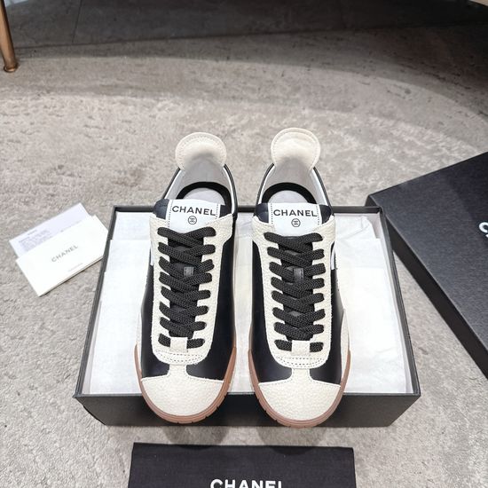 Chanel Two Tone Vintage Trainers with Logo Detail