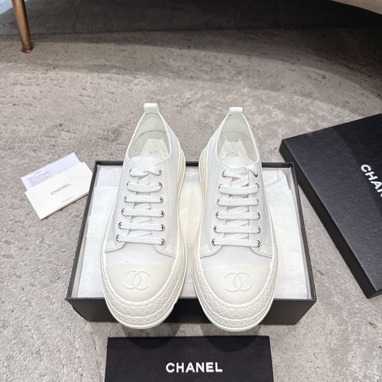 Chanel Quilted Platform Mary Jane Shoes with Buckle Detail