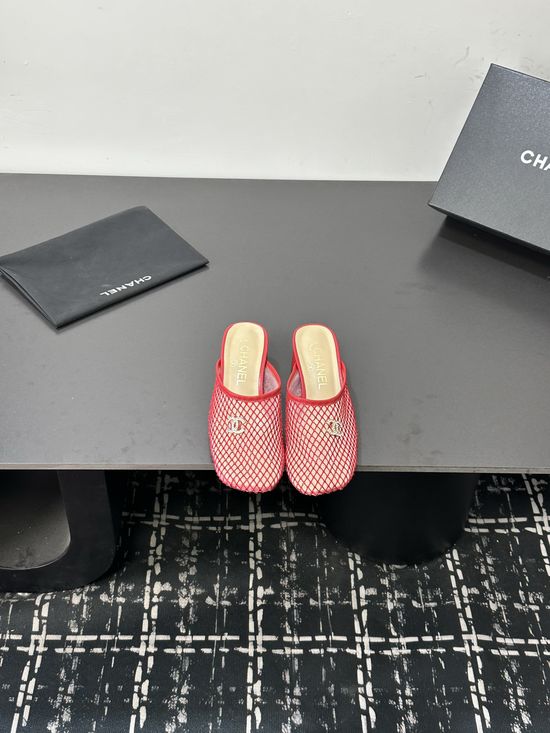 Chanel Satin Upper Leather Lined Casual Fashion Sandals