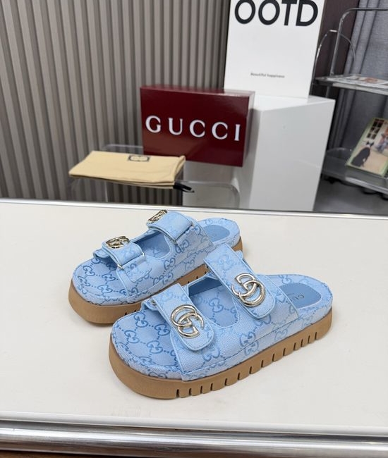 Gucci Premium Platform Slide Sandals with Custom Sole