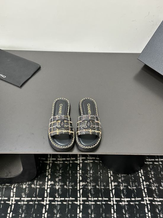 Chanel Premium Genuine Sole Casual Daily Slides