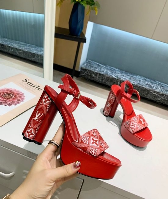 Louis Vuitton LV Color Block Leather Shoes with Italian Sole Two Buckle Design