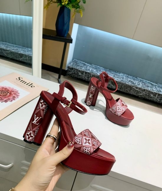 Louis Vuitton LV Color Block Leather Shoes with Italian Sole Two Buckle Design