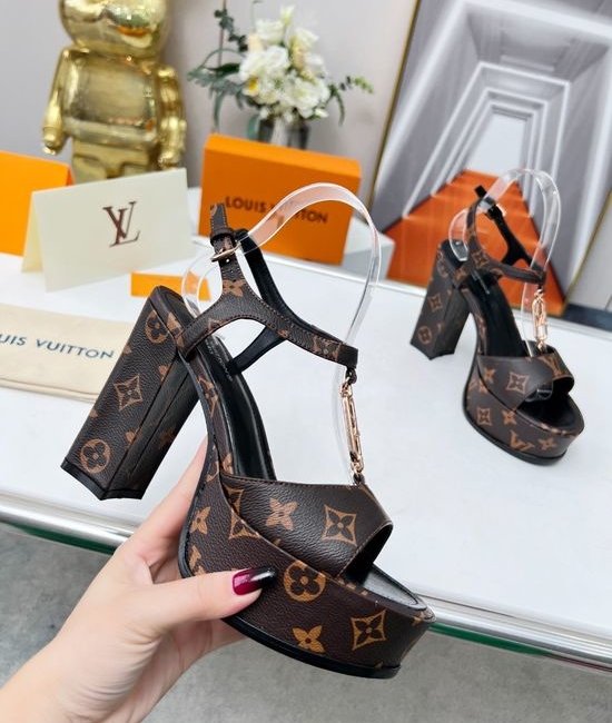 Louis Vuitton LV Silk Fabric Sandals with Rhinestone Buckle Premium Sheepskin Lining