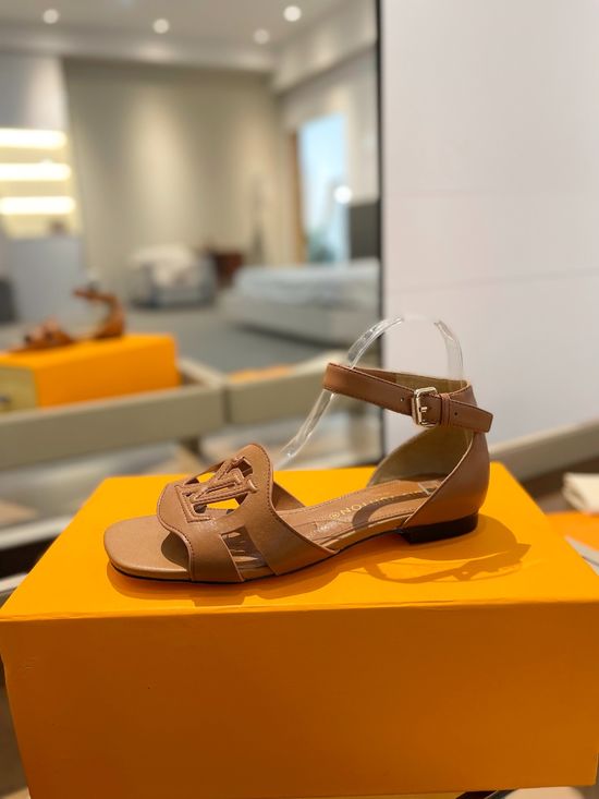 Louis Vuitton Comfort Low Heel Sandals Durable Outsole
